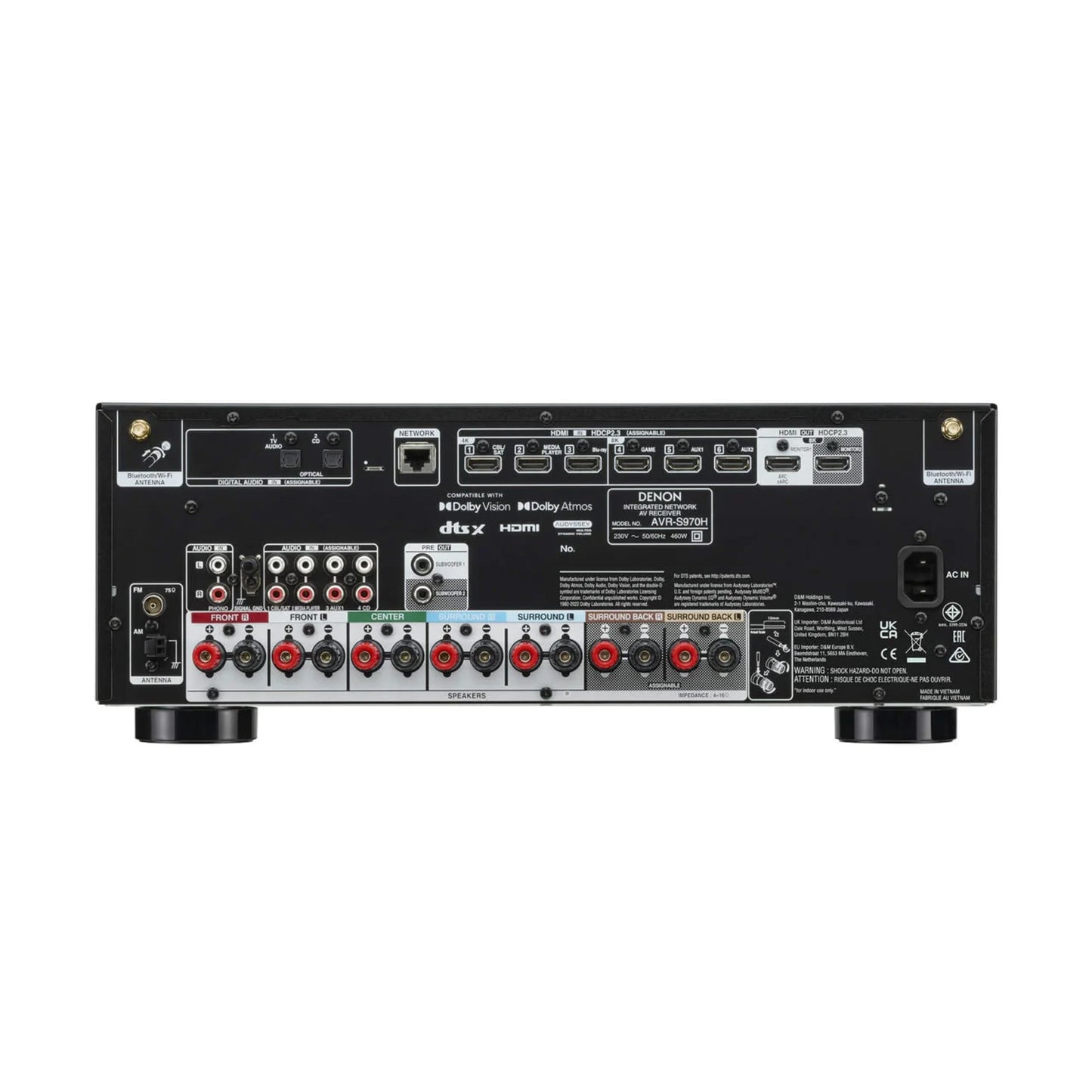 Denon AVR-S970H 7.2 Channel 8K HEOS Receiver