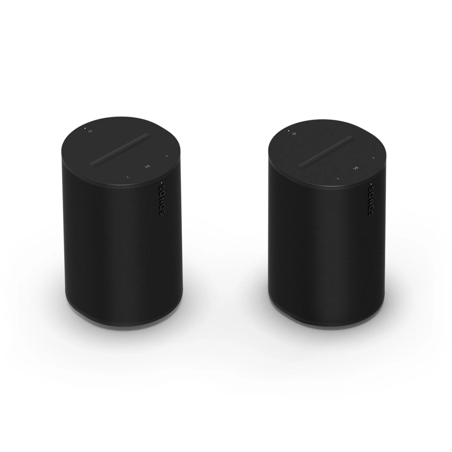 Era 100 Pro speakers shown in a pair in black, designed for professional audio installation and enhanced sound performance.